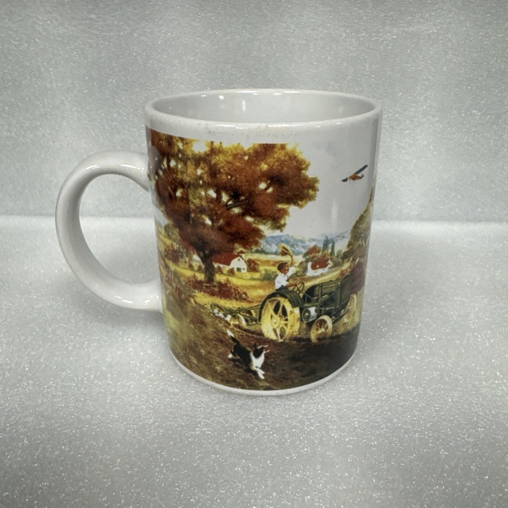 Vintage John‎ Deere Mug Dog Tractor Plane